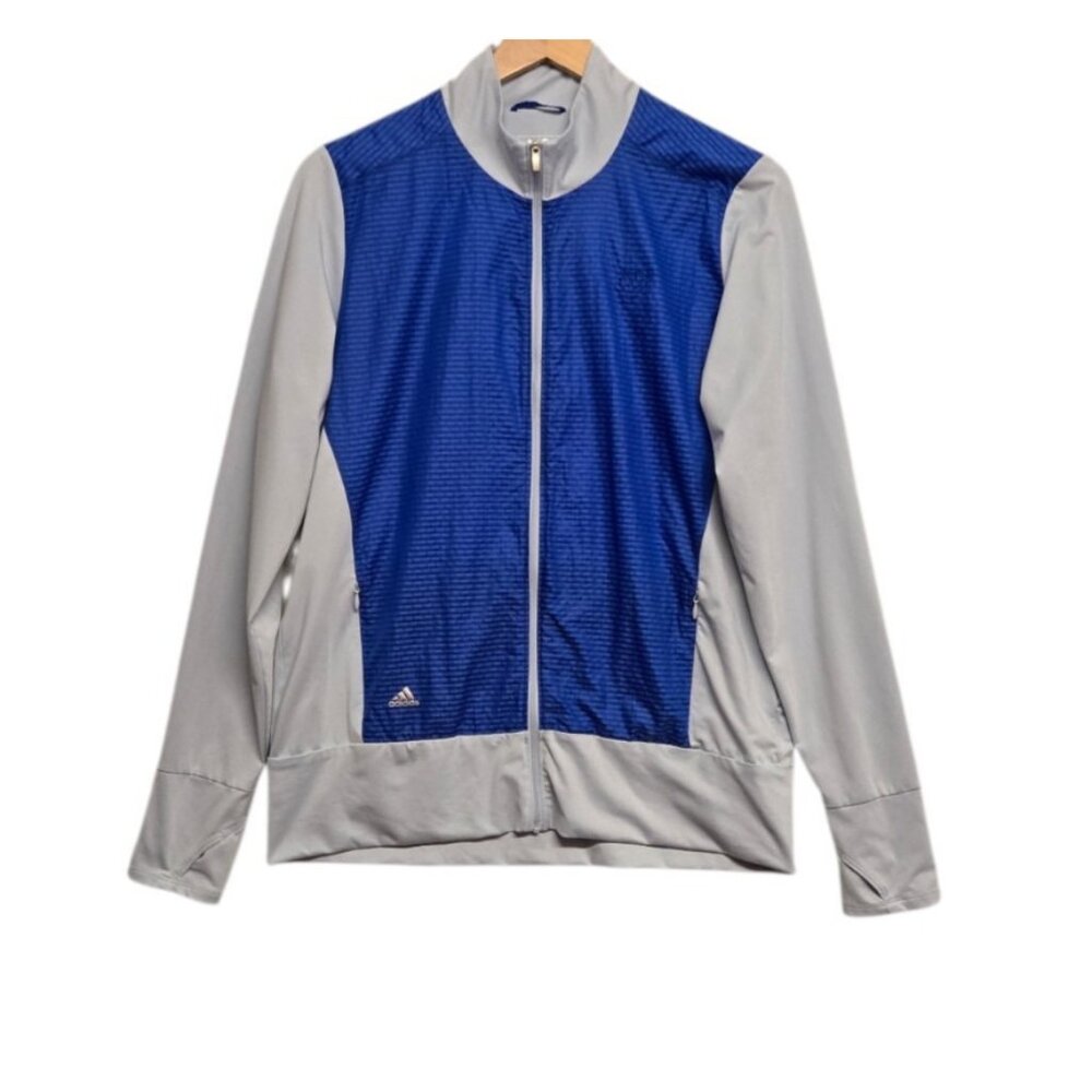 Adidas Golf Womens Large Lightweight Track Jacket Active Thumbhole Full Zip